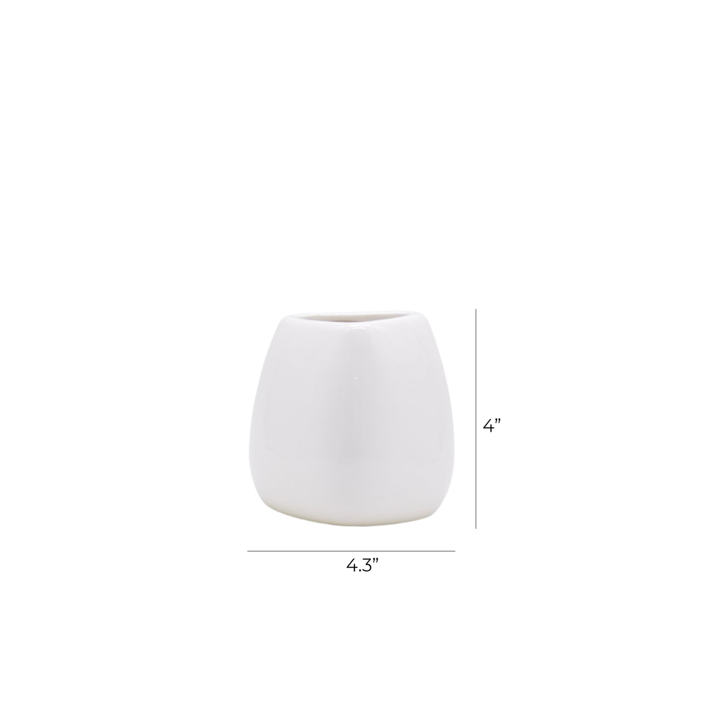 Neck White Vase
