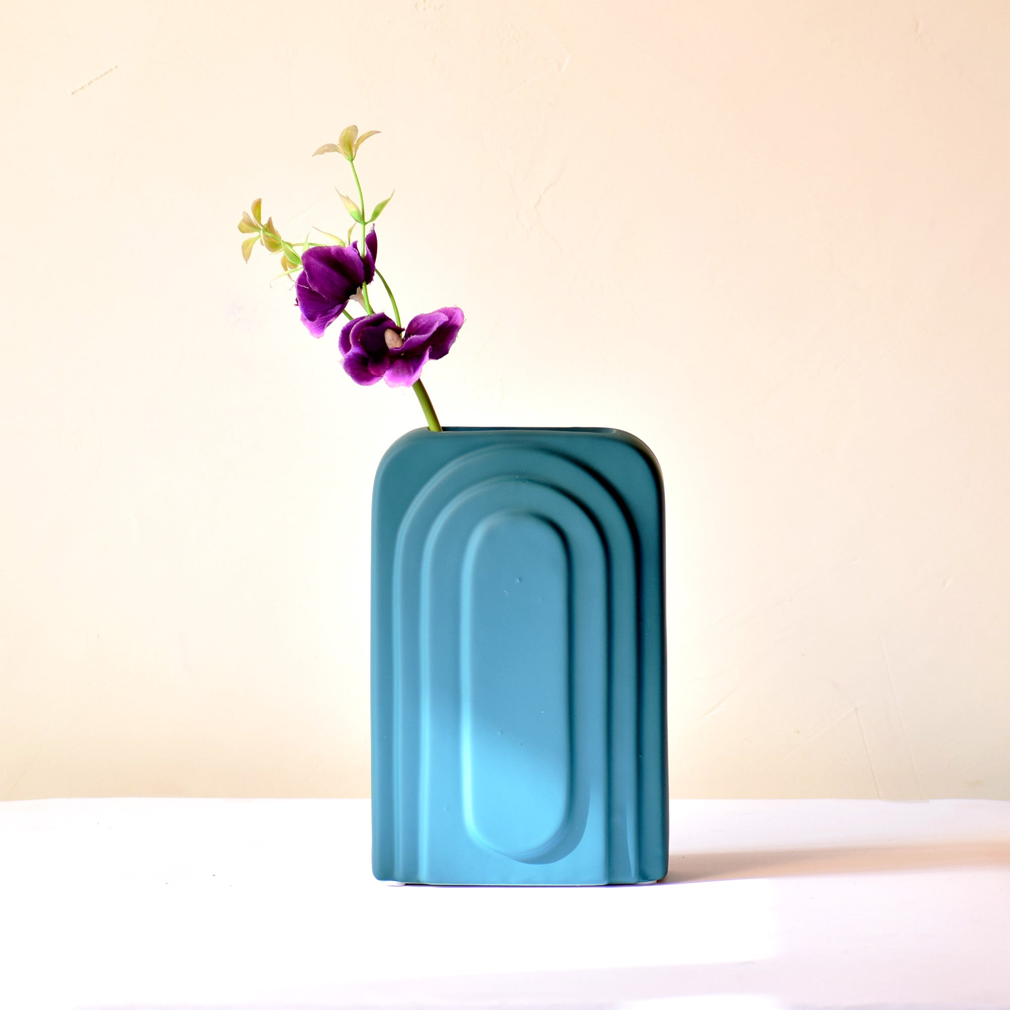 Modern rectangular vase for living room home decor India