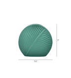 Dark Green Leaf Vase