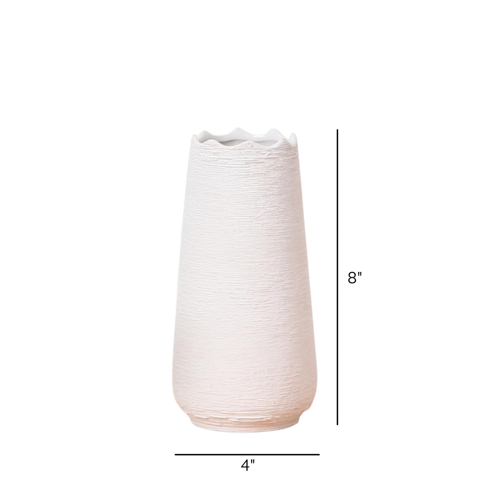 minimalist flower vase with white artificial flowers for modern home décor in India