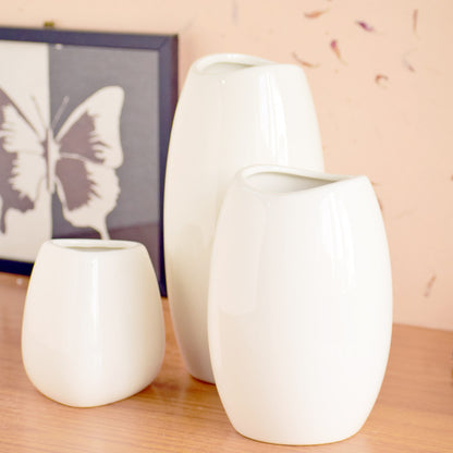 Neck White Vase 