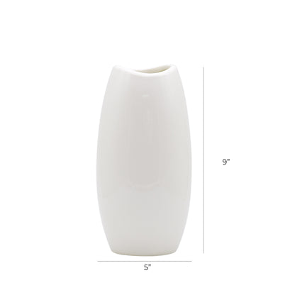 Neck White Vase 