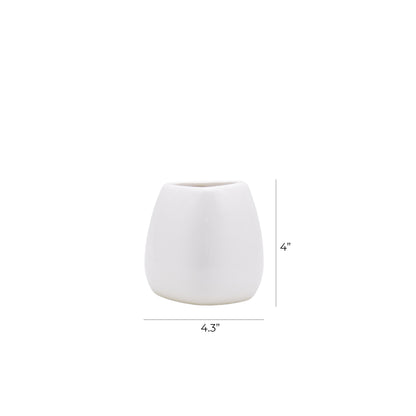 Neck White Vase 