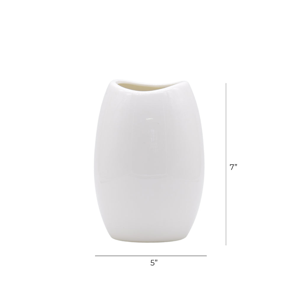 Neck White Vase 