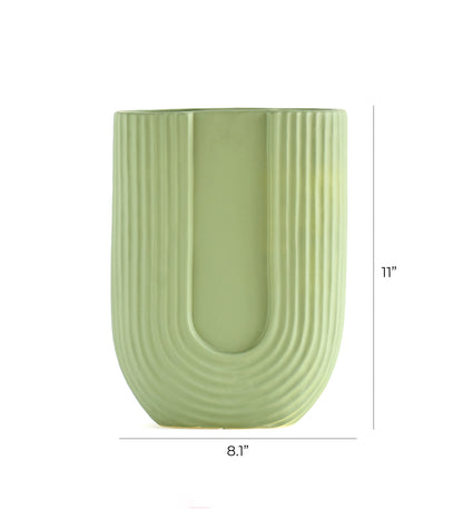 Sage U-shaped Vase