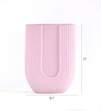 sage u shaped vase