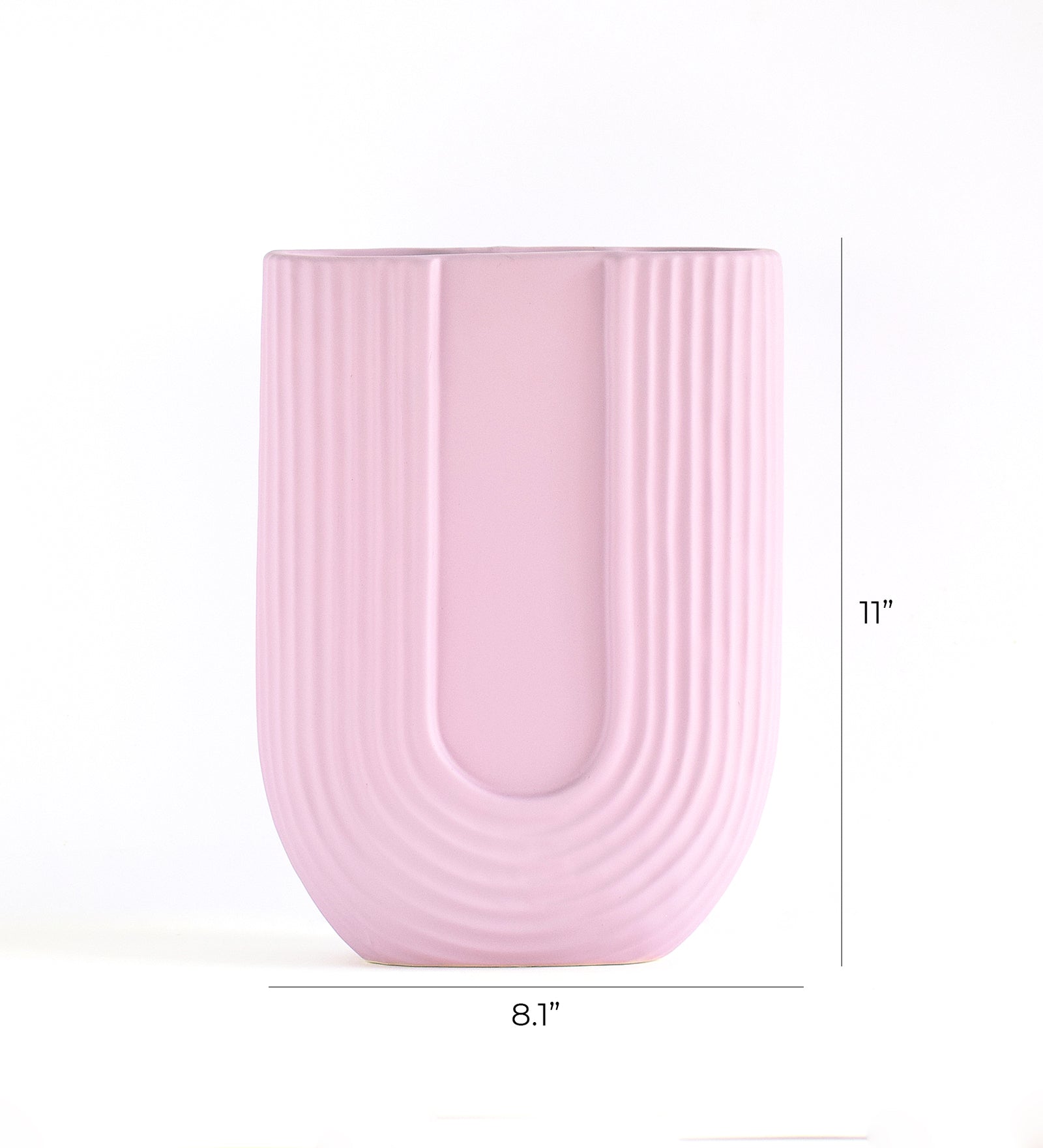 sage u shaped vase