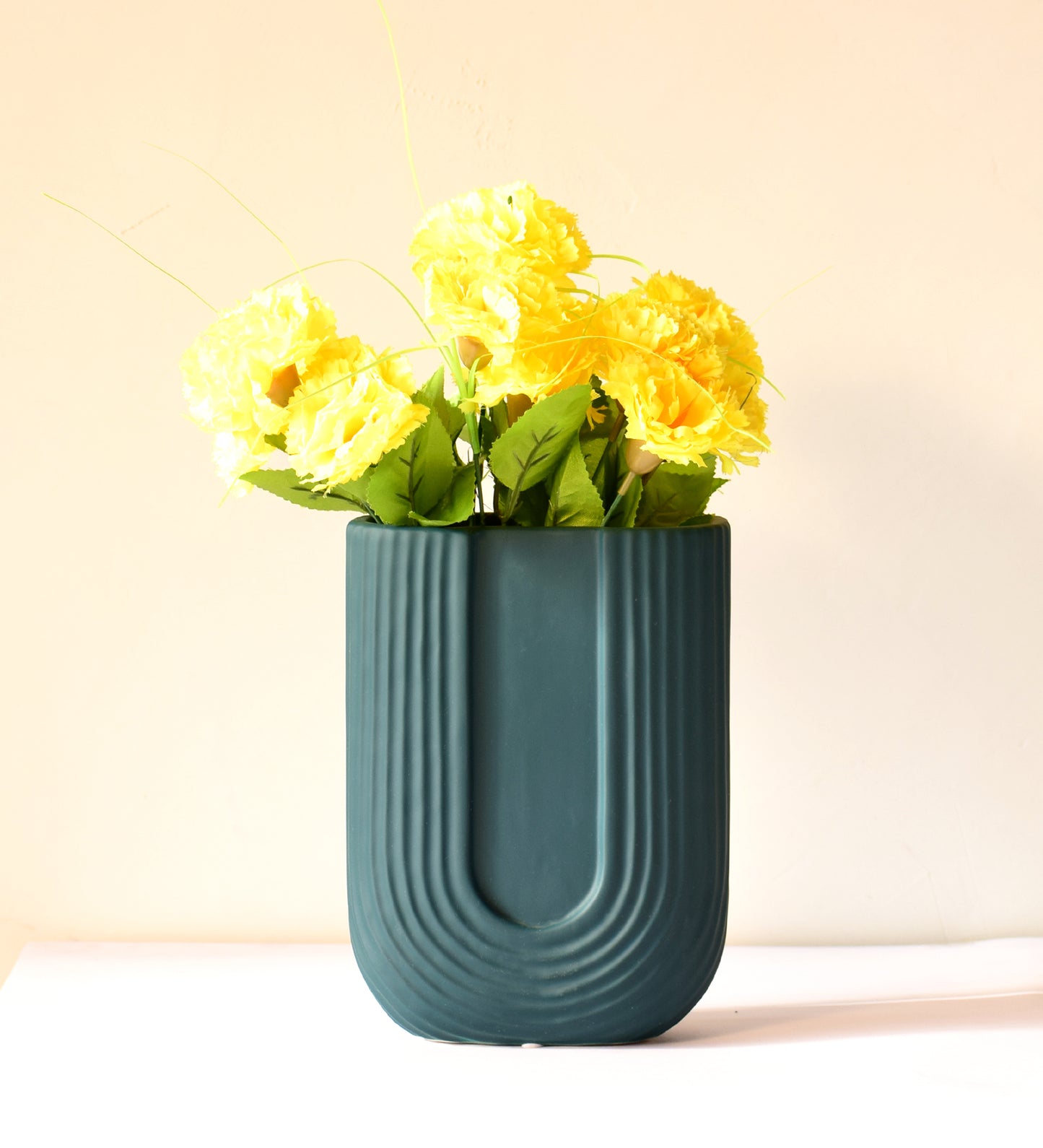 Sage U shaped vase