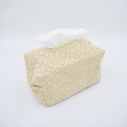 Square Pattern Tissue Pouch/Organizer