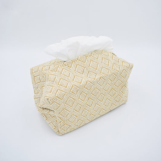 Square Pattern Tissue Pouch/Organizer