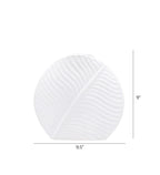 White Leaf Vase